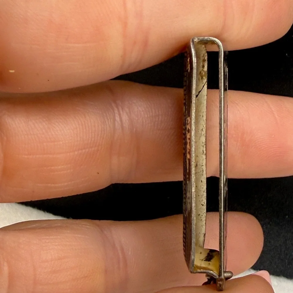 Vintage Hickok Beltogram Watch Chain Fob Silver Tone
